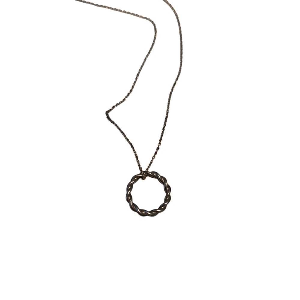 Gabriel Sterling Silver Round Twist Necklace